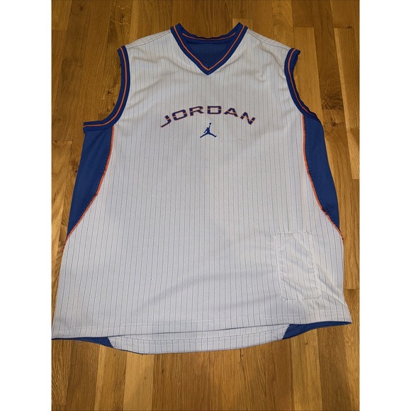 Jordan Other - Nike Jordan Reversible Basketball Jersey GOAT Blue Orange Sz XL Vtg . Excellent‎